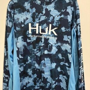 Huk Blue Camo Performance Shirt